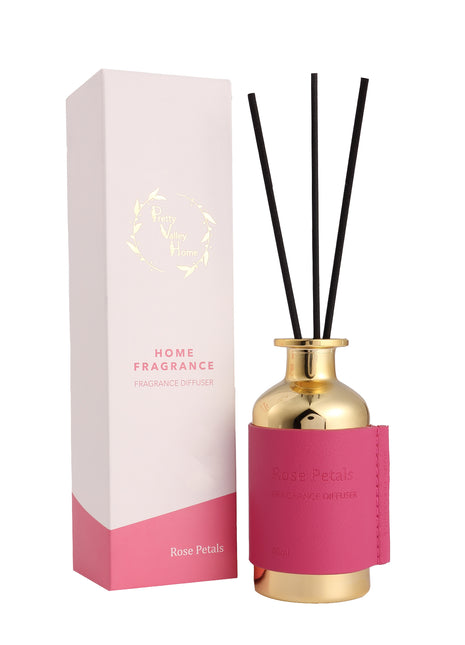 Orelune Reed Diffuser Sets - (ROSE PETAL) - 2.71 fl oz Fragrance for Long Lasting Fragrance for Office Living Room Decor