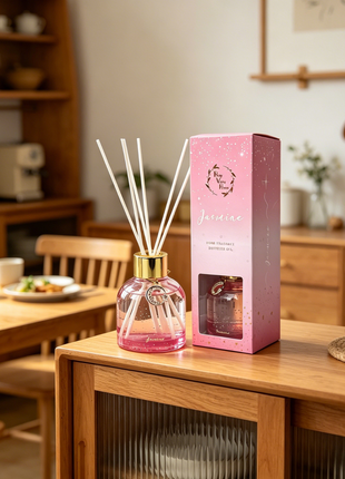 Orelune Reed Diffuser Moon Myth Sets - (Jasmine) - 80ml (2.71 fl oz) Fragrance for Long Lasting Fraarance for Office Living Room Home Decor & Gifts