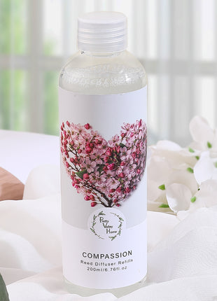 Orelune Reed Diffuser Fragrance Oil - (Peony & Rose) - 200MI /6.8 fl OZ Gift Box - Fragrance for Long Lasting Fragrance for Office Living Room Home Decor & Gifts