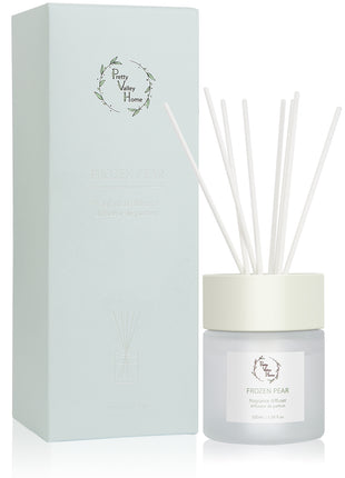 Orelune Reed Diffuser Sets -(Frozen Pear) - 100ML/3.38 FI Oz Gift Box Fragrance for Long Lasting Fragrance for Office Living Room Home Decor & Gifts
