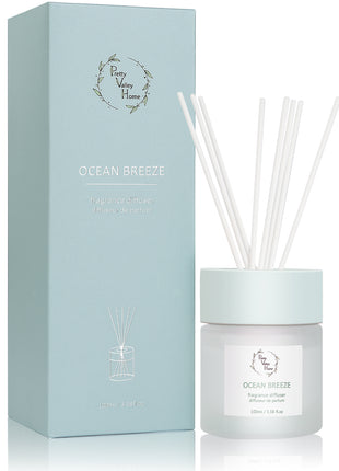 Orelune Reed Diffuser Sets -(OCEAN BREZZE) - 100ML/3.38 FI Oz Gift Box Fragrance for Long Lasting Fragrance for Office Living Room Home Decor & Gifts