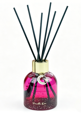 Orelune Reed Diffuser Moon Myth Sets - (Vanilla kiss) - 80ml (2.71 fl oz) Fragrance for Long Lasting Fraarance for Office Living Room Home Decor & Gifts