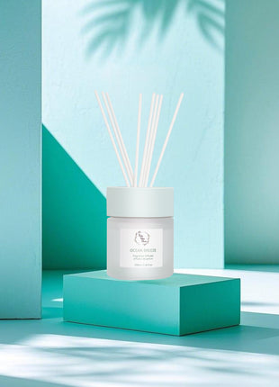 Orelune Reed Diffuser Sets -(OCEAN BREZZE) - 100ML/3.38 FI Oz Gift Box Fragrance for Long Lasting Fragrance for Office Living Room Home Decor & Gifts