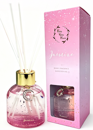 Orelune Reed Diffuser Moon Myth Sets - (Jasmine) - 80ml (2.71 fl oz) Fragrance for Long Lasting Fraarance for Office Living Room Home Decor & Gifts