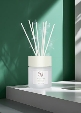 Orelune Reed Diffuser Sets -(Frozen Pear) - 100ML/3.38 FI Oz Gift Box Fragrance for Long Lasting Fragrance for Office Living Room Home Decor & Gifts