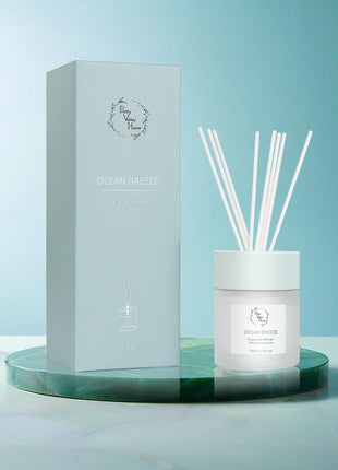Orelune Reed Diffuser Sets -(OCEAN BREZZE) - 100ML/3.38 FI Oz Gift Box Fragrance for Long Lasting Fragrance for Office Living Room Home Decor & Gifts