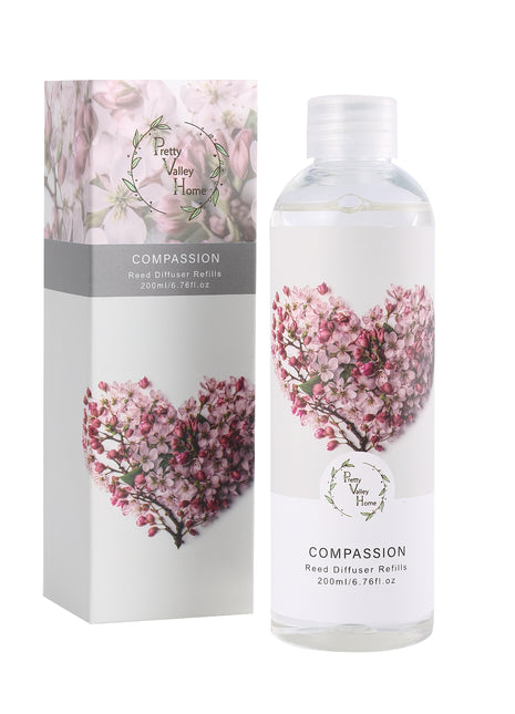 Orelune Reed Diffuser Fragrance Oil - (Peony & Rose) - 200MI /6.8 fl OZ Gift Box - Fragrance for Long Lasting Fragrance for Office Living Room Home Decor & Gifts