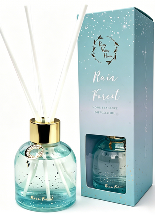 Orelune Reed Diffuser Moon Myth Sets - (Rain Forest) - 80ml (2.71 fl oz) Fragrance for Long Lasting Fraarance for Office Living Room Home Decor & Gifts