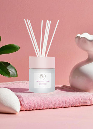 Orelune Reed Diffuser Sets -(White Peach & Oolong) - 100ML/3.38 FI Oz Gift Box Fragrance for Long Lasting Fragrance for Office Living Room Home Decor & Gifts