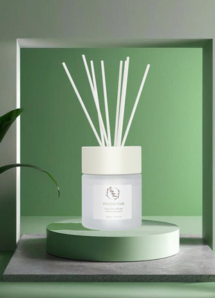 Orelune Reed Diffuser Sets -(Frozen Pear) - 100ML/3.38 FI Oz Gift Box Fragrance for Long Lasting Fragrance for Office Living Room Home Decor & Gifts