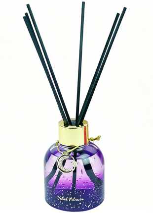 Orelune Reed Diffuser Moon Myth Sets - (Velvet Petunia) - 80ml (2.71 fl oz) Fragrance for Long Lasting Fraarance for Office Living Room Home Decor & Gifts