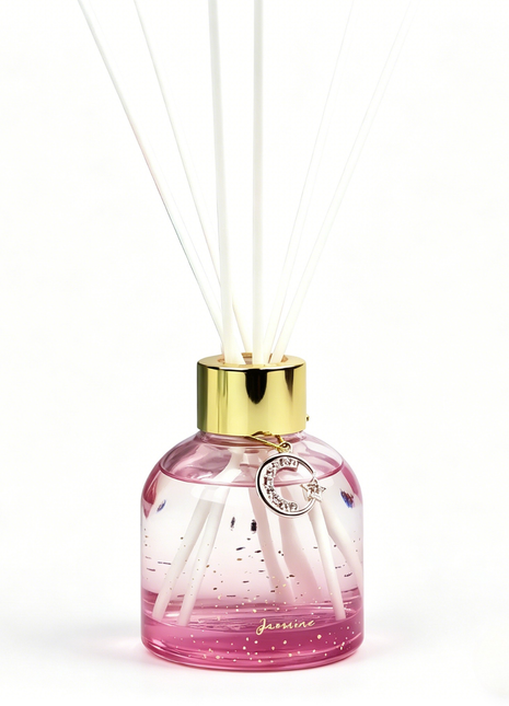 Orelune Reed Diffuser Moon Myth Sets - (Jasmine) - 80ml (2.71 fl oz) Fragrance for Long Lasting Fraarance for Office Living Room Home Decor & Gifts