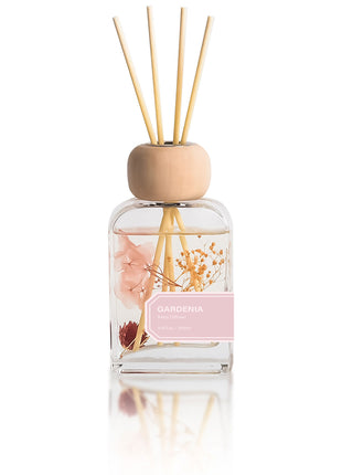 Orelune 3.4 fl oz Reed Diffuser Set (Gardenia Floral) Long-Lasting Scented OIl Dlffuser for Bedroom Decor