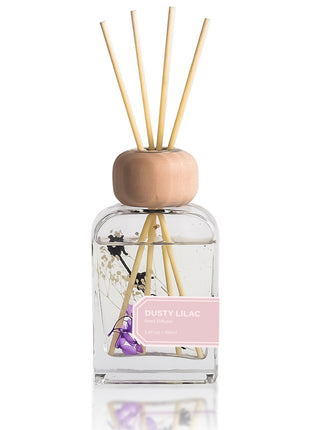 Orelune 3.4 fl oz Reed Diffuser Set (Dusty Lilac) Long-Lasting Scented OIl Dlffuser for Bedroom Decor