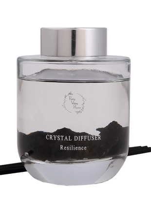 Orelune Reed Diffuser Sets - Crystal Diffuser - Lava Stones -(Resilience) - 3.52FI Oz Gift Box Fragrance fo Long Lasting Fragrance for Office Living Room Home Decor & Gifts