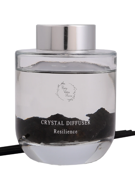 Orelune Reed Diffuser Sets - Crystal Diffuser - Lava Stones -(Resilience) - 3.52FI Oz Gift Box Fragrance fo Long Lasting Fragrance for Office Living Room Home Decor & Gifts