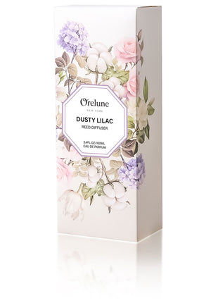 Orelune 3.4 fl oz Reed Diffuser Set (Dusty Lilac) Long-Lasting Scented OIl Dlffuser for Bedroom Decor