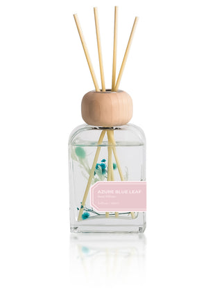 Orelune 3.4 fl oz Reed Diffuser Set (Azure Blue Leaf) Long-Lasting Scented OIl Dlffuser for Bedroom Decor