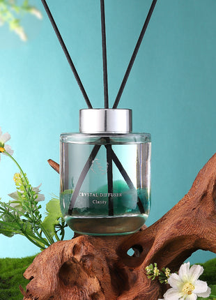 Orelune Reed Diffuser Sets - Crystal Diffuser - Lava Stones -(Clarity) - 3.52FI Oz Gift Box Fragrance fo Long Lasting Fragrance for Office Living Room Home Decor & Gifts