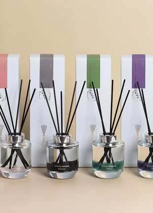 Orelune Reed Diffuser Sets - Crystal Diffuser - Lava Stones -(Clarity) - 3.52FI Oz Gift Box Fragrance fo Long Lasting Fragrance for Office Living Room Home Decor & Gifts