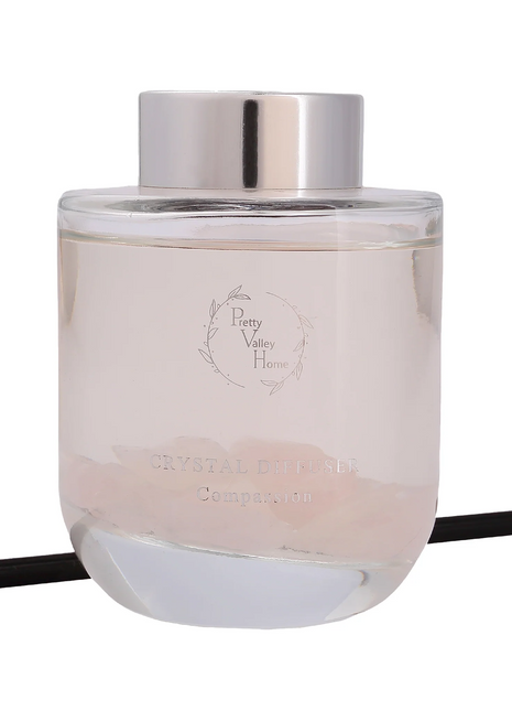 Orelune Reed Diffuser Sets - Crystal Diffuser - Lava Stones -(Compassion) - 3.52FI Oz Gift Box Fragrance fo Long Lasting Fragrance for Office Living Room Home Decor & Gifts