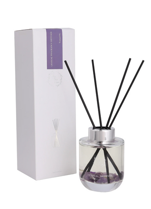 Orelune Reed Diffuser Sets - Crystal Diffuser - Lava Stones -(Tranquility) - 3.52FI Oz Gift Box Fragrance fo Long Lasting Fragrance for Office Living Room Home Decor & Gifts